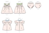 K0214 Kinder Höschen Kleid Einteiler, KwikSew