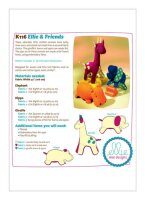 K0116 Spielzeug Nilpferd Elefant Giraffe, KwikSew