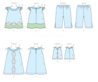 K0221 Top Mädchen Puppe Kleid, KwikSew