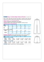 K3589 Hose Shorts Schlafanzug, KwikSew