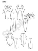 7863 Steampunk und Halloween Kostüm, Simplicity