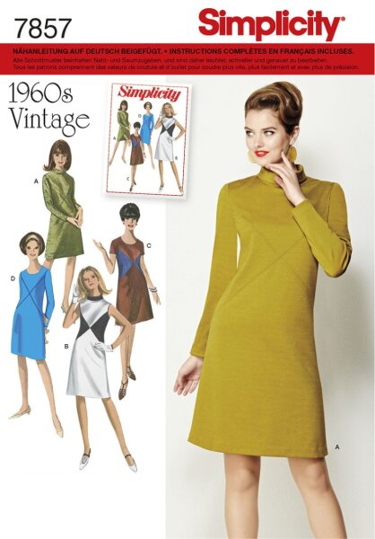 7857 1960er Vintage Kleid, Simplicity