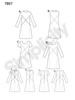 7857 1960er Vintage Kleid, Simplicity
