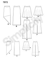 7872 Röcke und Stoffhosen, Simplicity