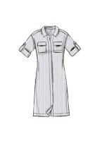 M7387 Damen Top Tunika Gürtel Kleid, McCalls