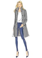 B6385 Mantel Damen Kragen, Butterick