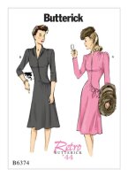 B6374 Damen Kragen Kleid Schal, Butterick