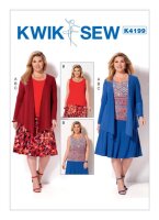 K4199 Damen Shirt Top Trägertop Jackett, KwikSew