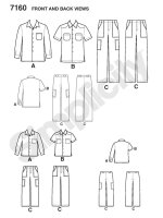 S7160, S4760  Hose, Hemd Kombination, Simplicity