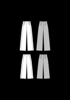 6573 Hose, großzügige Beinweite, Culottes, Burda
