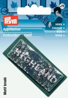 Applikation Label HIGHLAND petrol/weiß (ca....