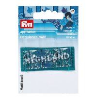 Applikation Label HIGHLAND petrol/weiß (ca....