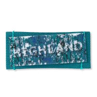 Applikation Label HIGHLAND petrol/weiß (ca. 2,50x6,50cm)