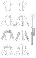 B6419 Damen Blusen, Butterick