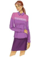 B6419 Damen Blusen, Butterick