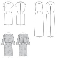 B6414 Damen Kleid, Butterick