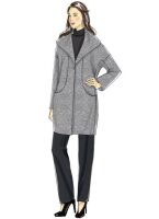 B6423 Damen Mantel Kragen Schal, Butterick