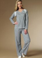 B6428 Damen Hose Kleidchen Robe Top, Butterick