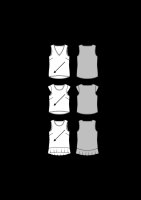 6501 Top, V-Ausschnitt, Saumvolant, Burda