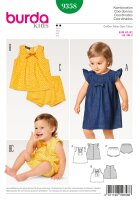 9358 Kleid, Hängerchen, Bluse, Höschen, Burda