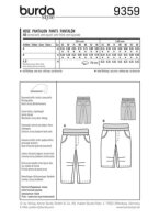 9359 Hose, Hüftpassentaschen, Elastikb, Burda
