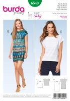 6540 Top, Kleid, ärmellos, Burda