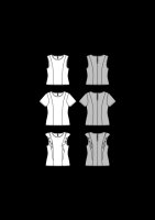 6525 Top, Bluse, Teilungsnähte, Burda