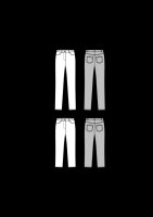 6534 Hose, Jeans, 3, 4 Hose, Burda