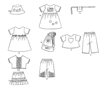 B3875 Puppenkleidung Schnittmuster, Butterick OFP