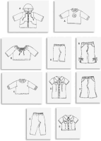 B4089 Puppenkleidung Schnittmuster, Butterick OFP