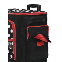 Nähmaschinen Trolley, Polka Dots, schwarz