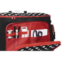Nähmaschinen Trolley, Polka Dots, schwarz