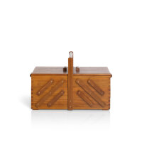 Nähkasten Holz dunkel, L
