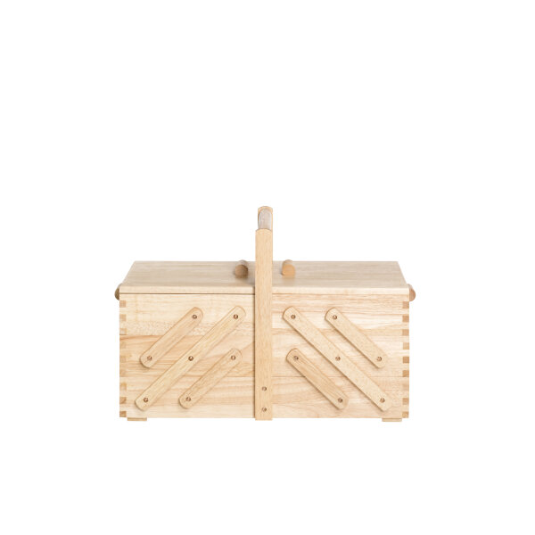 Nähkasten Holz hell, L
