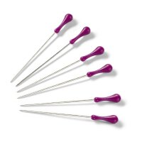 Steck-Nadel mit Griff 38 x 0,58 mm silberfarbig violett