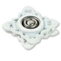 Annäh-Druckknöpfe quadratisch 21 mm weiß
