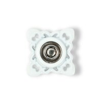 Annäh-Druckknöpfe quadratisch 21 mm weiß
