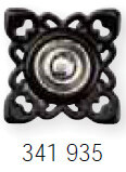 Annäh-Druckknöpfe quadratisch 21 mm schwarz
