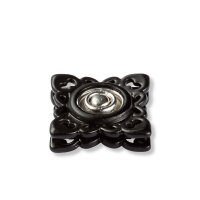 Annäh-Druckknöpfe quadratisch 21 mm schwarz