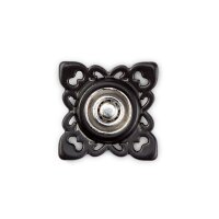 Annäh-Druckknöpfe quadratisch 21 mm schwarz