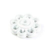Annäh-Druckknöpfe Blume 25 mm weiß