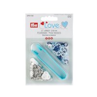 PL Druckknopf Jersey Color MS 8 mm blau/weiß/hellblau