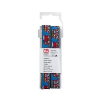 Webband Fahrzeuge 15 mm blau/rot