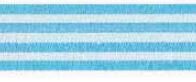 Webband 15 mm bleu/ecru gestreift