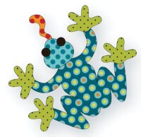 Applikation Puzzle aufbügelbar Frosch