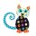 Applikation Puzzle aufbügelbar Katze