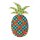 Applikation Puzzle aufbügelbar Ananas