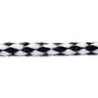Parkakordel 4 mm schwarz/weiß