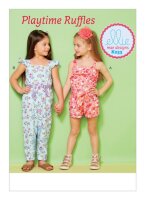 K0233 Mädchen Overall Einteiler Schärpe, KwikSew