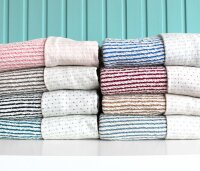 0,25m Bio Doubleface Cloqué Jacquard Meterware